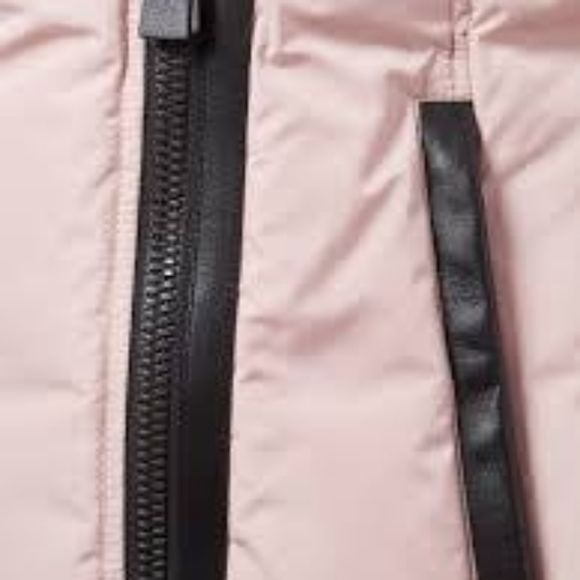 MACKAGE Soft Pink Adali Silver Fox Fur Signature Collar Down Coat - Picture 4 of 16